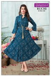 Ruchi By Rangmaya Rayon Printed Party Wear Kurtis Wholesale Shop In Surat
